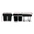 Cefito 2x20L Pull-Out Kitchen Bin, Black, Dual Compartment with Lids, Steel Frame, Smooth Slide, Easy Install & Clean