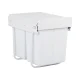 Cefito 40L Dual Pull Out Bin for Kitchen, White - 2x20L Compartments, Heavy-Duty Steel Frame, Space-Saving Design