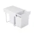 Cefito 40L Dual Pull Out Bin for Kitchen, White - 2x20L Compartments, Heavy-Duty Steel Frame, Space-Saving Design