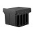 Cefito Pull Out Triple Slide Kitchen Bin 31L, 3 Compartments, Black, Steel Frame, Odour Lid, Easy Install