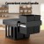 Cefito Pull Out Triple Slide Kitchen Bin 31L, 3 Compartments, Black, Steel Frame, Odour Lid, Easy Install