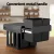 Cefito Pull Out Triple Slide Kitchen Bin 31L, 3 Compartments, Black, Steel Frame, Odour Lid, Easy Install