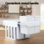 Cefito Pull Out Triple Slide Kitchen Bin 31L White – 3 Compartment Waste & Recycling, Steel Frame, Odour Lid, 48x34x35cm