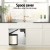Cefito Pull Out Swing Out Bin, Stainless Steel, 12L, Auto Open Lid, Space-Saving, Easy Clean, Rust & Stain Resistant