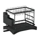 Cefito Expandable 2-Tier Dish Rack, Stainless Steel Frame, Removable Design, Black, 46x30.5x32cm, 1-Year Warranty Cefito Expandable 2-Tier Dish Rack, Stainless Steel Frame, Removable Design, Black, 46x30.5x32cm, 1-Year Warranty