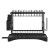 Cefito Expandable 2-Tier Dish Rack, Stainless Steel Frame, Removable Design, Black, 46x30.5x32cm, 1-Year Warranty