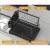 Cefito Expandable 2-Tier Dish Rack, Stainless Steel Frame, Removable Design, Black, 46x30.5x32cm, 1-Year Warranty