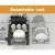 Cefito 2-Tier Expandable Dish Rack, Steel Frame, 54x31.5x33.5cm, Removable Design, Cutlery Holder, Quick Dry