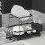 Cefito 2-Tier Expandable Dish Rack, Steel Frame, 54x31.5x33.5cm, Removable Design, Cutlery Holder, Quick Dry