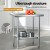 Cefito Stainless Steel Kitchen Bench Work Table 610x760mm, 430 Food-Grade, Adjustable Undershelf, 160kg Load