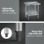 Cefito Stainless Steel Kitchen Bench Work Table 610x760mm, 430 Food-Grade, Adjustable Undershelf, 160kg Load