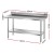 Cefito Stainless Steel Kitchen Bench with Splashback 1500x600mm 430 Food Grade Adjustable Undershelf