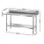 Cefito Stainless Steel Kitchen Bench with Splashback 1500x600mm 430 Food Grade Adjustable Undershelf