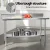 Cefito Stainless Steel Kitchen Bench with Splashback 1500x600mm 430 Food Grade Adjustable Undershelf