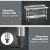 Cefito Stainless Steel Kitchen Bench with Splashback 1500x600mm 430 Food Grade Adjustable Undershelf