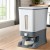 5-Star Chef 12KG Cereal Dispenser Rice Container, Food Grade Plastic, One-Press Output, Moisture-Proof, White/Grey