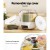 5-Star Chef Cereal Dispenser 7kg Grain Container, 6 Compartments, Food-Grade Plastic, 360° Rotatable, White