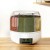 5-Star Chef Cereal Dispenser 7kg Grain Container, 6 Compartments, Food-Grade Plastic, 360° Rotatable, White