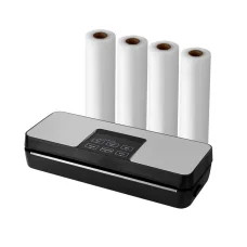 Unbranded Devanti Food Vacuum Sealer Machine 80kpa 30cm Auto Seal Cutter Stainless Steel with 4 Rolls Bags 10pcs