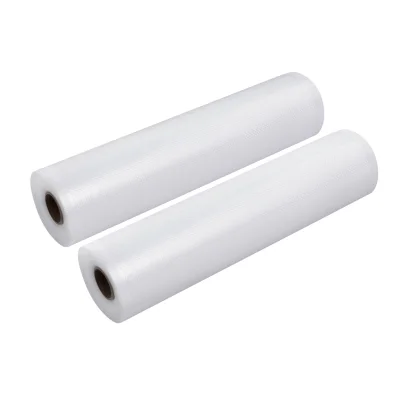 2 Rolls Food Vacuum Sealer Bags 28cm x 6m, Multi-Layer, Tear-Resistant, Heat Safe, Freezer Compatible