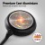 5-Star Chef 30cm Non-Stick Frying Pan Cast Aluminium Skillet, Dishwasher Safe, Induction Ready, Heat-Resistant Handle