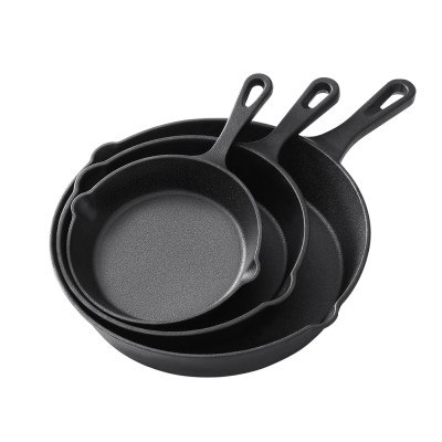 5-Star Chef Cast Iron Non-Stick Frying Pan Set 3PCS, 16/20/26cm, PFOA-Free, Double Pour Spouts, All Stov 5-Star Chef Cast Iron Non-Stick Frying Pan Set 3PCS, 16/20/26cm, PFOA-Free, Double Pour Spouts, All Stov