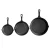 5-Star Chef Cast Iron Non-Stick Frying Pan Set 3PCS, 16/20/26cm, PFOA-Free, Double Pour Spouts, All Stov