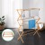 Artiss Bamboo Clothes Airer: Eco-Friendly Foldable Rack with 11 Bars, Smooth Varnish Finish, 74x36x107cm, Easy Assembly