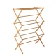 Artiss Bamboo Clothes Airer: Eco-Friendly Foldable Rack with 11 Bars, Smooth Varnish Finish, 74x36x107cm, Easy Assembly