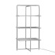 Devanti Electric Heated Towel Rail Rack - Foldable, 30 Bars, 300W, Aluminium, Quiet Operation, 71.5x71.5x143cm,