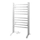 Devanti Electric Heated Towel Rail Rack, 10-Bar Freestanding/Wall-Mount, Rapid Heat, Aluminium, 53x35x97.5cm, 150W