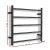 Devanti Electric Heated Towel Rail 5 Bars Wall Mounted Black Powder Coated Steel Clothes Dryer Warmer