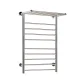 Devanti Electric Heated Towel Rail 14 Bars Wall Mounted Stainless Steel Clothes Dryer Warmer 130W with Mounting Kit