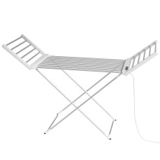 Devanti Foldable Electric Heated Towel Rail Rack – 18 Rods, 24H Timer, Whisper-Quiet, Energy Efficient, Aluminium Devanti Foldable Electric Heated Towel Rail Rack – 18 Rods, 24H Timer, Whisper-Quiet, Energy Efficient, Aluminium