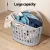 Artiss Large Foldable Laundry Basket Hamper, 49x36x39cm Grey Plastic, Ventilated, Lightweight, Easy Carry Handle