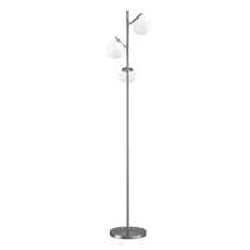 Artiss 3-Light Tree Floor Lamp 165cm - Modern Standing Light with Sphere Glass Shades, Metal Pole & Stable Base