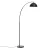 Artiss Modern Black Arched Floor Lamp with Heavy-Duty Marble Base, Adjustable Height & Rotating Head, 167cm Tall