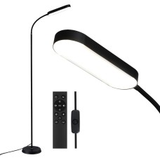 Artiss LED Floor Lamp with Remote Control, Adjustable 4 Colour Temperatures, 174cm Metal Gooseneck, Eye-Caring Lighting Artiss LED Floor Lamp with Remote Control, Adjustable 4 Colour Temperatures, 174cm Metal Gooseneck, Eye-Caring Lighting
