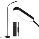 Artiss LED Floor Lamp with Remote Control, Adjustable 4 Colour Temperatures, 174cm Metal Gooseneck, Eye-Caring Lighting