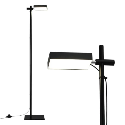 Artiss LED Floor Lamp 170cm, 12W Modern Standing Lamp with 360° Rotating Head, Metal Pole, Foot Switch, 3000K Light