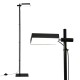 Artiss LED Floor Lamp 170cm, 12W Modern Standing Lamp with 360° Rotating Head, Metal Pole, Foot Switch, 3000K Light