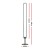Artiss RGB LED Floor Lamp 118cm Remote Control Corner Light Stand, APP Control, Adjustable Brightness, Aluminium