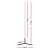 Artiss 150CM RGB LED Floor Lamp with Remote Control, Bluetooth App, Adjustable Brightness, ABS Aluminium Stand