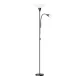 Artiss Floor Lamp Mother and Child Black Metal 180cm Adjustable Reading Light for Living Room, Bedroom, Office