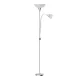 Artiss Floor Lamp Mother and Child Silver Metal 180cm Modern Reading Light with Adjustable Arm and Stable Base