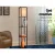 Artiss Vintage Brown Floor Lamp with 3-Tier MDF Shelf, LED Compatible, 160cm Tall, NC Lacquer Finish, Pull-String Switch