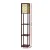 Artiss Brown Floor Lamp with 3 Tier MDF Shelf Storage, 160cm Tall, Vintage Design, LED Compatible, Pull-String Switch