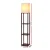 Artiss Floor Lamp with 3-Tier Shelf, 160cm Tall, Walnut, Vintage Design, MDF & Fabric, Space-Saving, Pull-String Switch