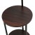 Artiss Shelf Floor Lamp 2-Tier Storage Stand, Adjustable Head, MDF & Metal, Linen Shade, 163cm, Black/Walnut