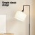 Artiss Shelf Floor Lamp 2-Tier Storage Stand, Adjustable Head, MDF & Metal, Linen Shade, 163cm, Black/Walnut